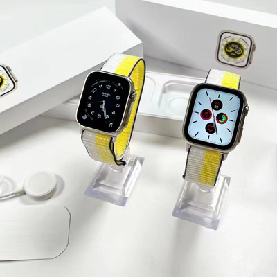 Smartwatch Pro ультра андроида H10 совместимый экран 2,02 дюймов поворачивая двойные кнопки